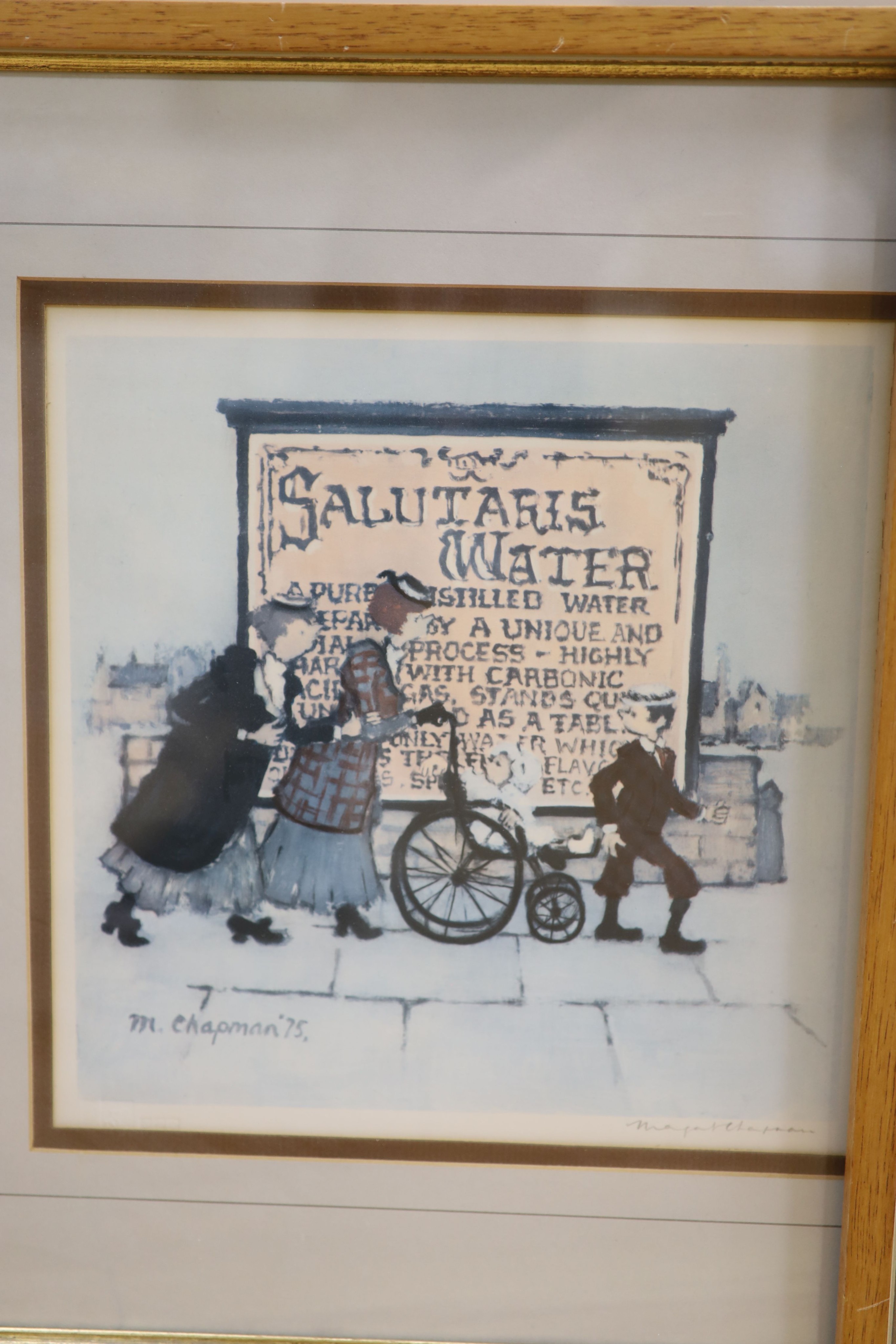 Margaret Chapman, three signed prints, Salt Regal, Salutaris Water and Johannis, all signed in pencil, 27 x 26cm